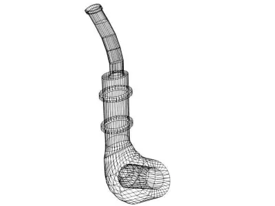 Smoking Pipe - E-pipe 3D model