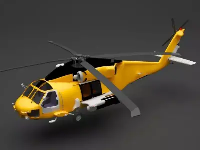Helicopter 3D model 11