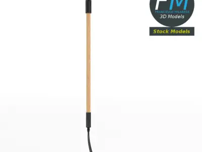 Three-tined pitchfork 3D model