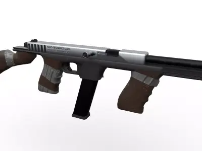 Glompson Submachine Gun Low-poly 3D model