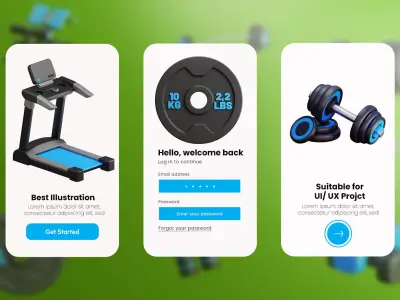 Gym and Fitness 3D model purchase
