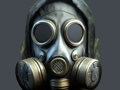 Helmet 3d model military combat Military scifi helmet  Low-poly 3D model