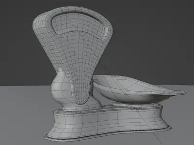 Old vintage scale Low-poly 3D model