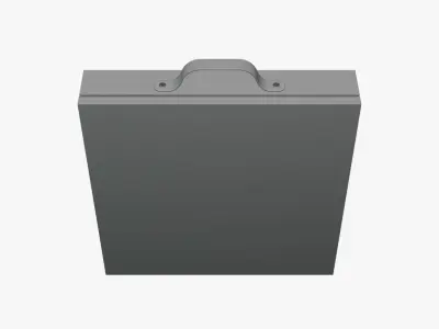 Basic Box with Handle - Geometry Only No Textures No Materials 3D model