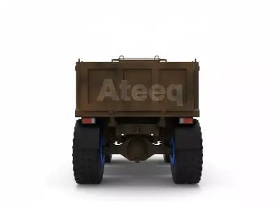 Realistic Truck 3D Model for Animation Games and 3D Printing 3D model