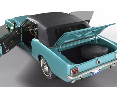 Ford Mustang 1965 the Iconic American Muscle Car 3D print model purchase