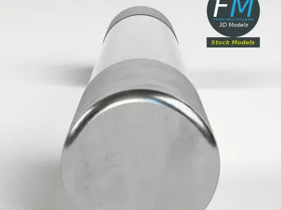 Electronic axial fuse 3D model