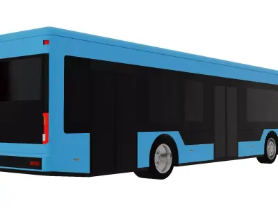 City Bus Low-poly 3D model