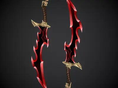 Solo Leveling knife Low-poly 3D model