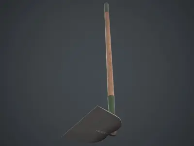 Hoe 3B Low-poly 3D model