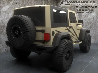 Jeep Wrangler Modified  3D model