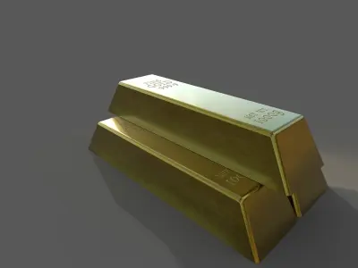 Gold Bars 3D model