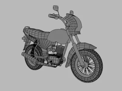 Tvs Victor Bike Low-poly 3D model