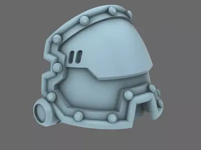 Space Knights V2 Metal Storm Shoulder Pads Type C 3D print model