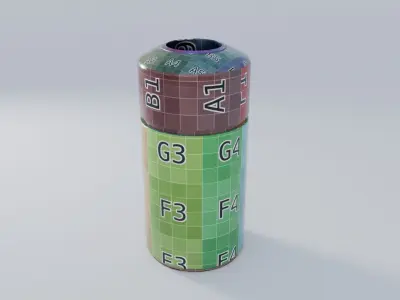 NYC Subway Trash Can 4K Low-poly 3D model