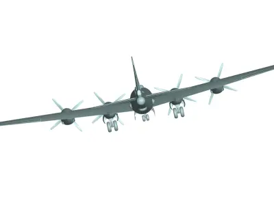 Boeing B-29 Superfortress 3D model shop