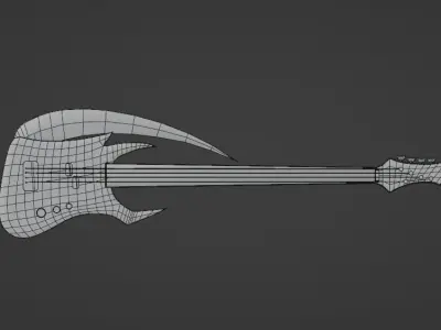 Guitar Scythe 3D model