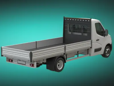 Renault Master 2015 Chassis Cab L4H1 3D model