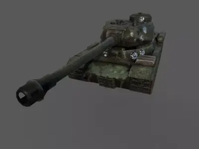 tank IS Low-poly 3D model