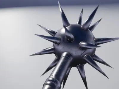 Morning Star game-ready props 3d Low-poly 3D model