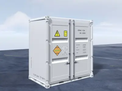 Shipping Container 20 ft 10 ft 5ft 3D model 3D model