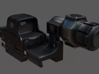 Game EOTech Holographic Low-poly 3D model