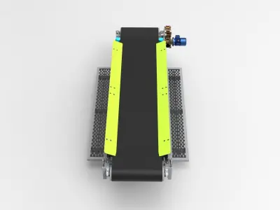Conveyor Belt Table Low-poly 3D model