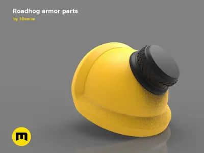 Roadhog more armor pieces 3D print model