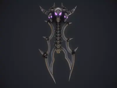 Fantasy Shield 3D Model Low-poly 3D model