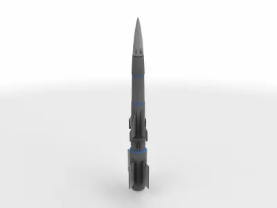 surface to air missile 3D model