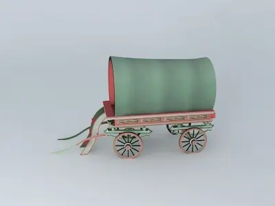 Romany Caravan BowTop Style Free 3D model