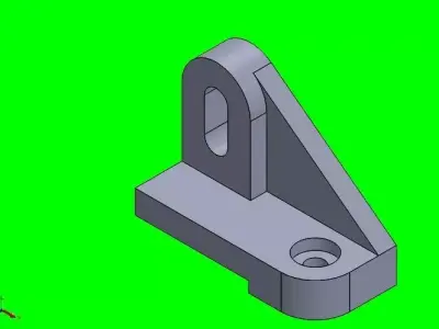 solidtutorial002 metal bracket Free 3D model