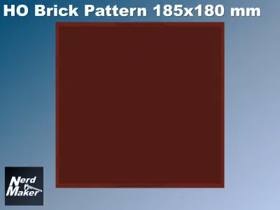 Nerd Maker HO Brick Pattern 3D print model