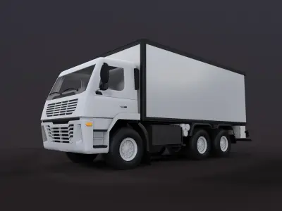 Low Poly Truck Low-poly 3D model by Macrobian from CGTrader