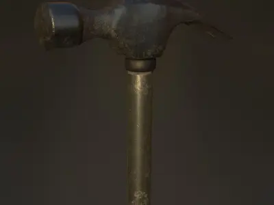 Small Hammer Low-poly 3D model