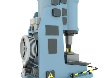 Industrial machine tool - MA4129A Forging hammer press-stamping 3D model