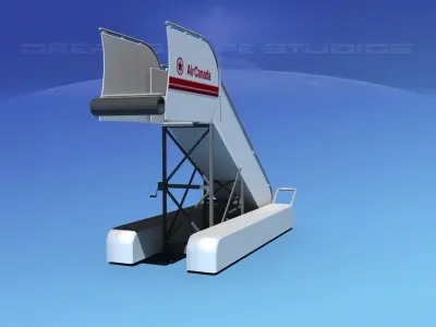 Airport stairs Air Canada 3D model