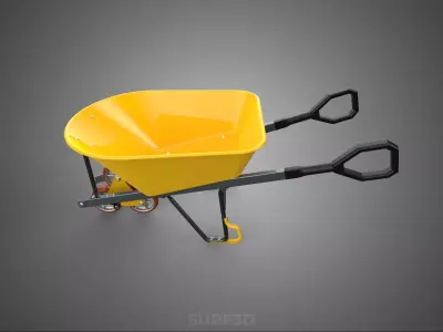 TRIPLE WHEEL STAIR CLIMBING WHEELBARROW STEP BARROW CART TROLLEY 3D model