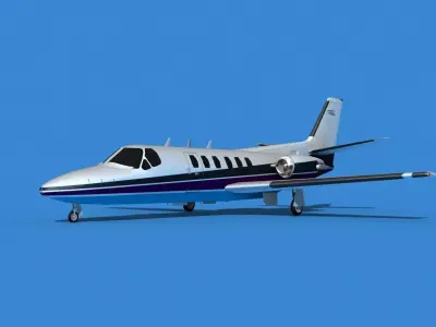 Cessna Citation 550 II Bravo V14 3D model