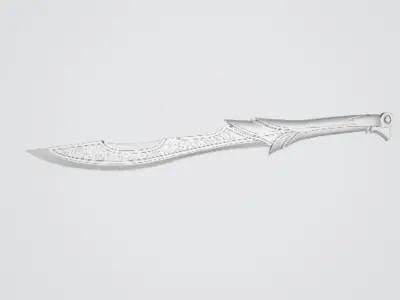 Elfic sword 3D model
