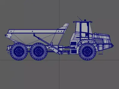 Dump Truck Low-poly 3D model buy