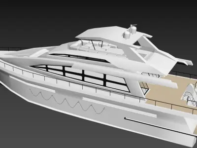 cruise ship 3D model 3D model