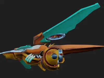 Sci-Fi Ship Low-poly 3D model