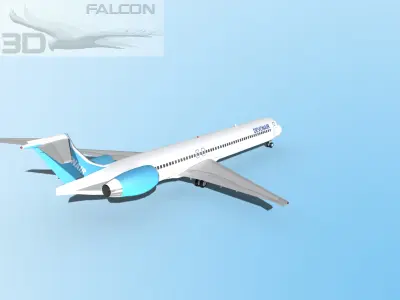 Falcon3D MD-80 Devonair 3D model