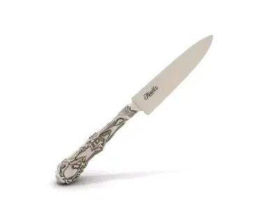 Ornate Silver Knife model pack Low-poly 3D model