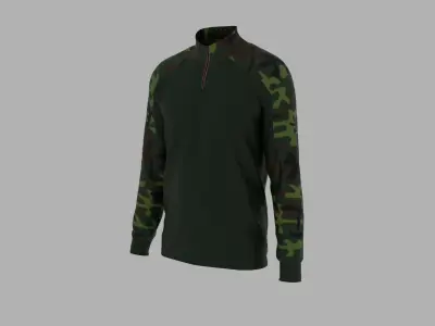 Military T-shirt Low-poly 3D model order