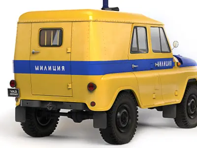 UAZ 469 AP 1978 3D model