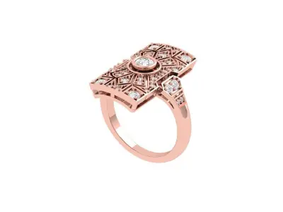 Wedding Ring  3D print model 209