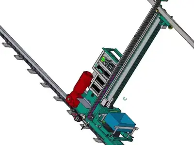 Automated Warehouse Storage System-Intelligent Racking Solutions 3D model