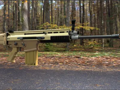 FN SCAR 17S NRCH 3D model purchase
